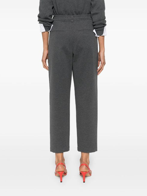 укороченные зауженные спортивные брюки