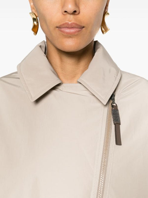 off-centre zip padded jacket