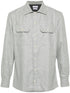mélange-effect wool shirt