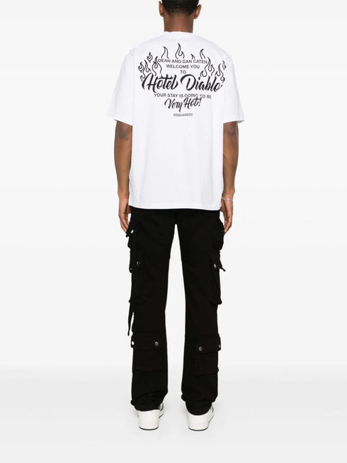 хлопковая футболка с логотипом