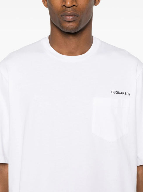 хлопковая футболка с логотипом