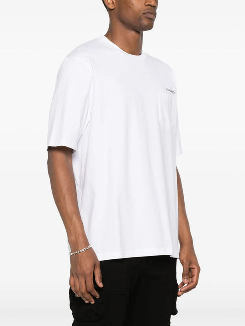 хлопковая футболка с логотипом