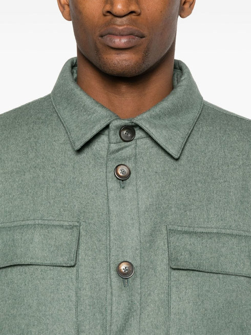 куртка-рубашка с начесом на пуговицах