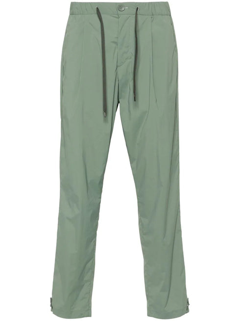 drawstring straight-leg trousers