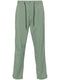drawstring straight-leg trousers