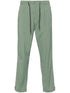 drawstring straight-leg trousers