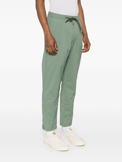 drawstring straight-leg trousers