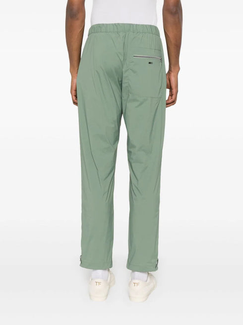 drawstring straight-leg trousers