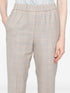 checked tapered trousers
