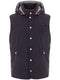 hooded down gilet