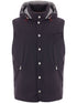 hooded down gilet