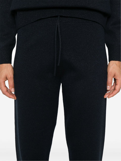 pantalones deportivos de punto con brillantina