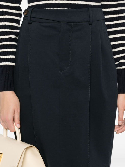 pleat-detailing pencil skirt