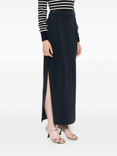 pleat-detailing pencil skirt