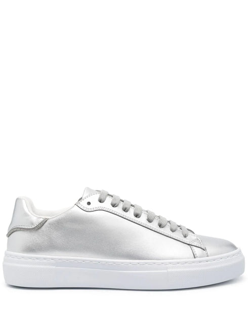 zapatillas con efecto metálico