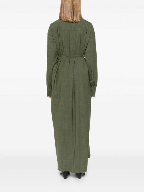 vestido largo cruzado