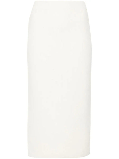 falda de punto acanalado