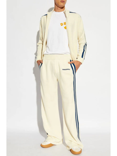 stripe-detailing jumper