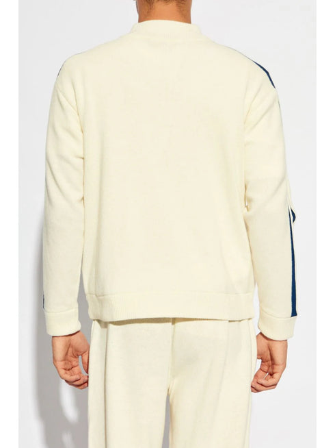 stripe-detailing jumper