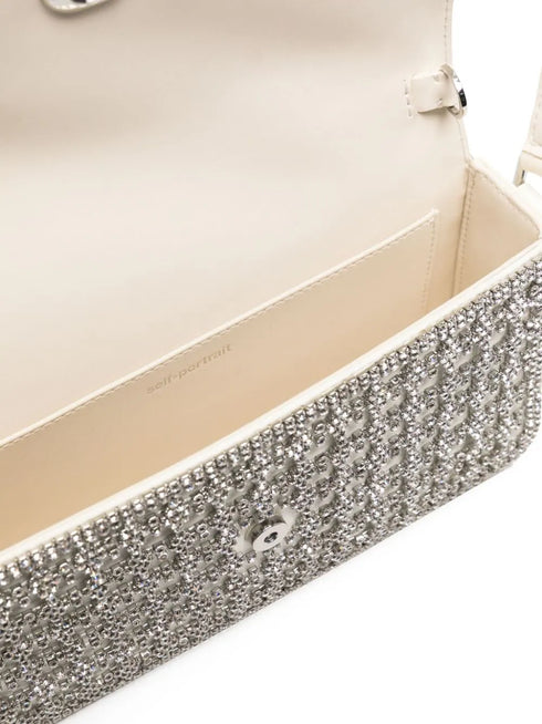 сумка через плечо, украшенная кристаллами