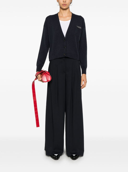 pleated palazzo pants