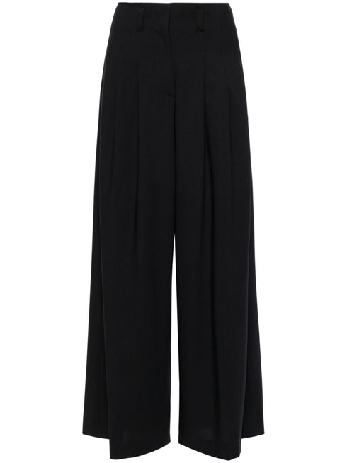pleated palazzo pants