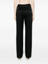 straight-leg satin trousers
