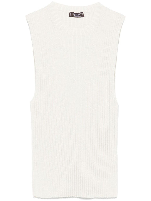 fine-ribbed tank top