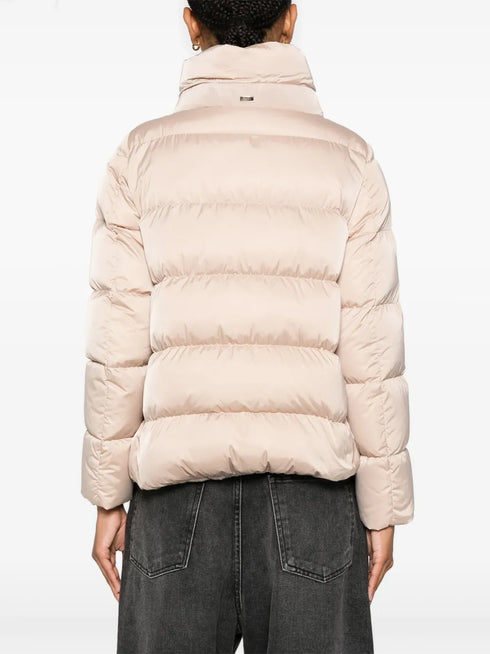 logo-plaque puffer jacket