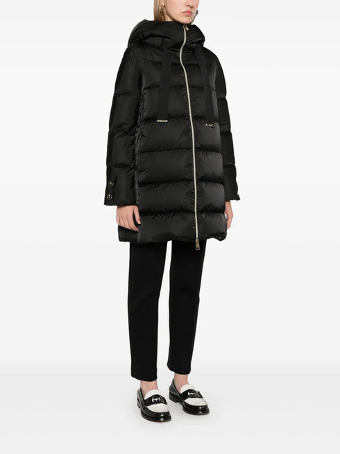 Raso hooded padded coat