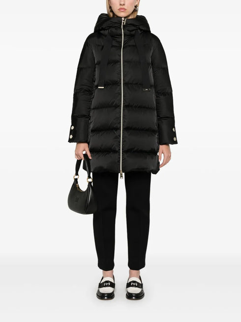 Raso hooded padded coat