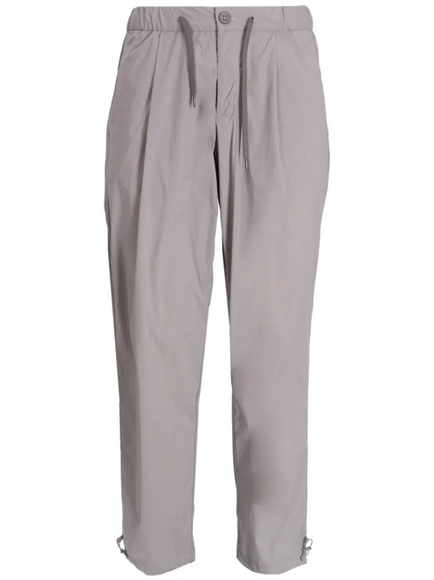 drawstring loose-fit trousers