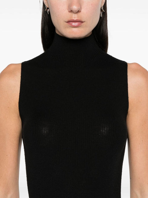 top de punto acanalado