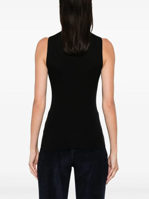 top de punto acanalado