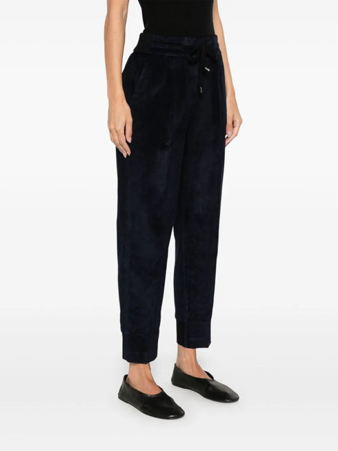 tapered needlecord trousers