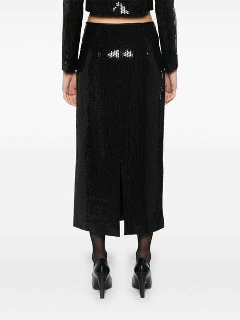 sequinned maxi skirt