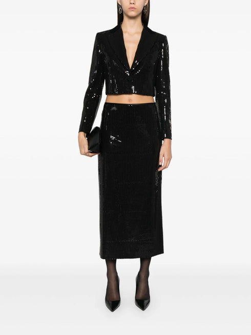 sequinned maxi skirt