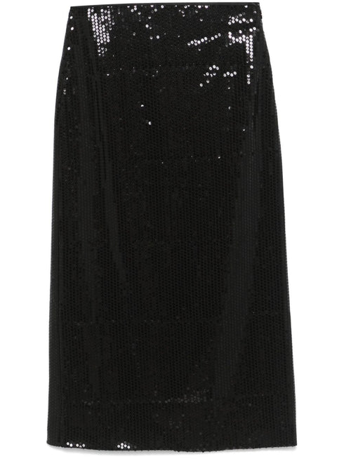sequinned maxi skirt