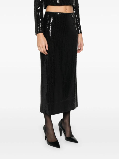 sequinned maxi skirt
