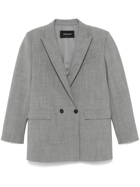 blazer con doble botonadura