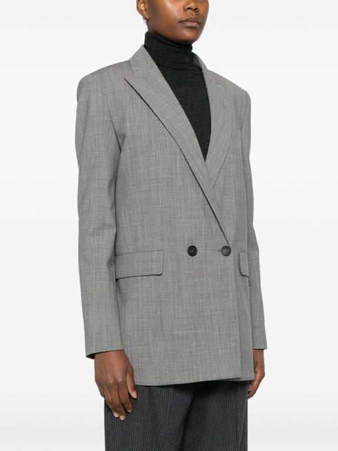 blazer con doble botonadura