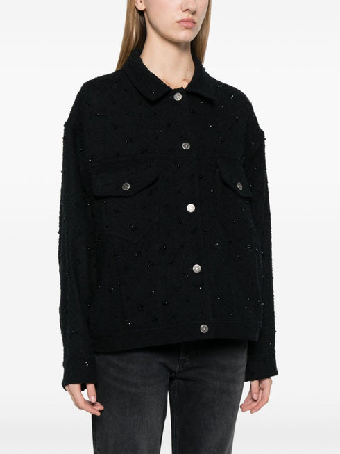 вышитая джинсовая куртка