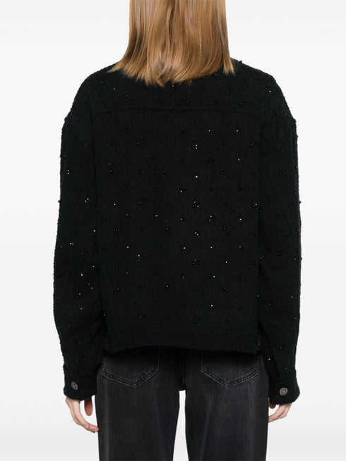 вышитая джинсовая куртка