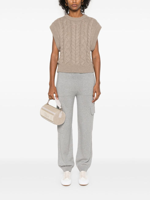 fine-knit track pants