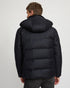 Short down jacket in Loro Piana fabric with mink trim
