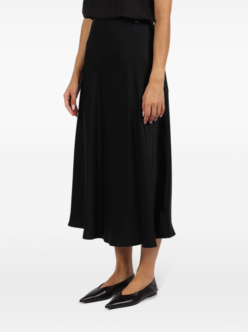 атласная юбка миди