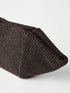 interwoven-design clutch bag