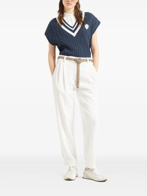 ВЯЗАНЫЙ ЖИЛЕТ