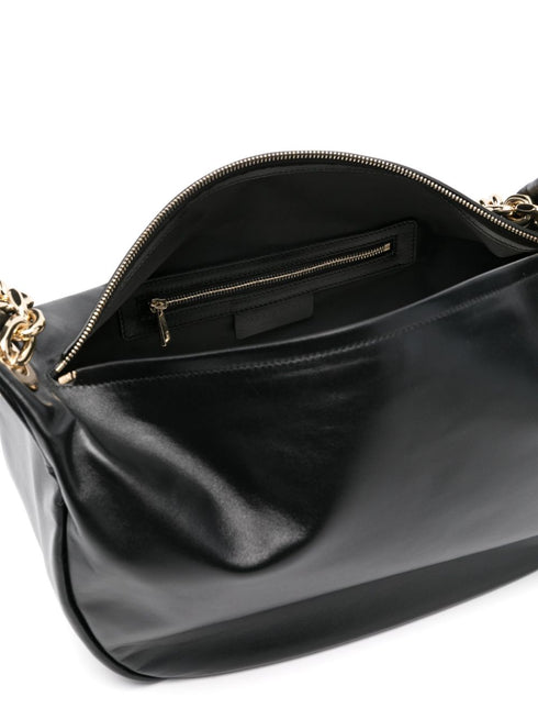 Mini bolso tote de piel con detalle de ojales