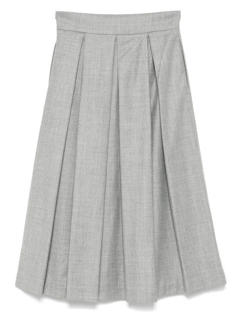 плиссированное платье миди